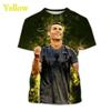 Uomo 2026 AI Cristiano Ronaldo Stampa 3D Maglietta Commemorativa Oversize Traspirante Asciugatura Rapida Estiva Manica Corta T-shirt