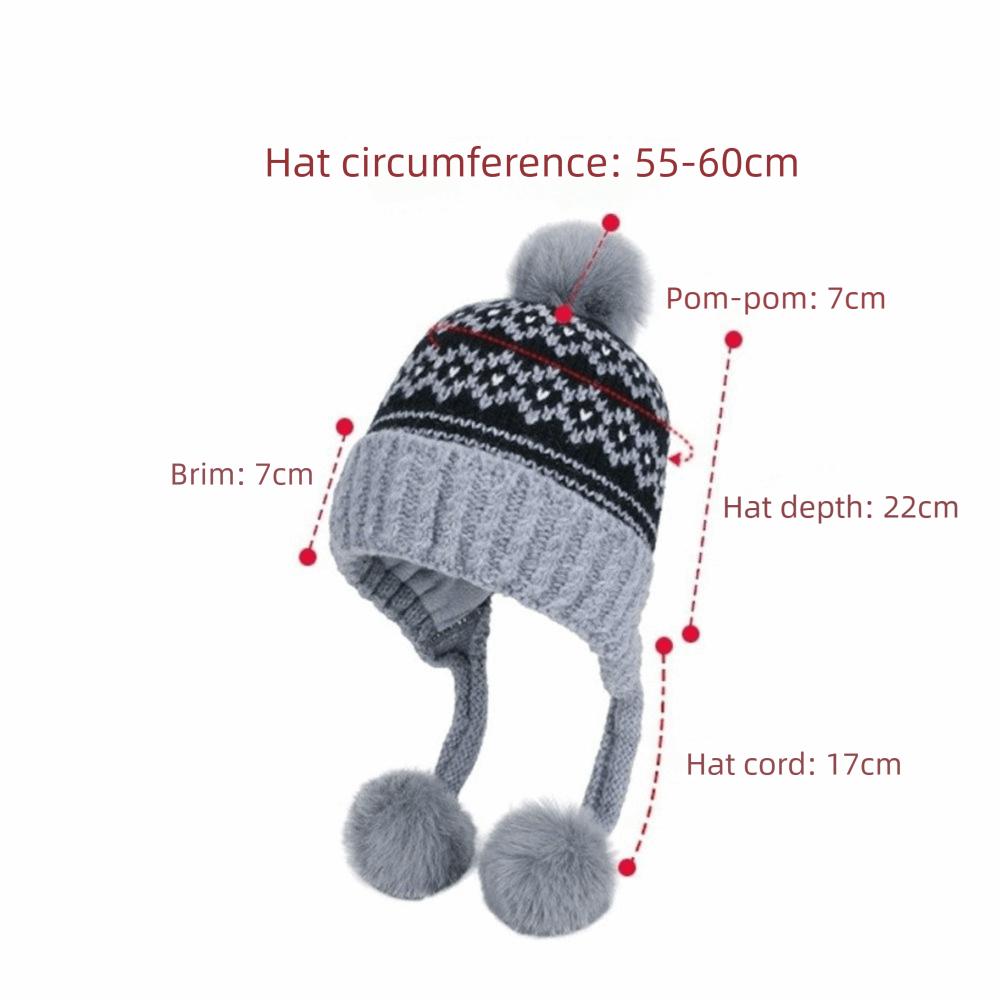 Cold Protection Ear Protection Hat Windproof Warm Hat Casual Pullover Cap Outdoor Sports