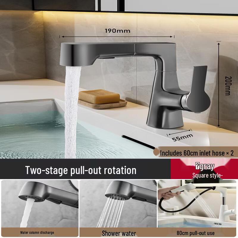 TLXT Pull-Out Basin Faucet