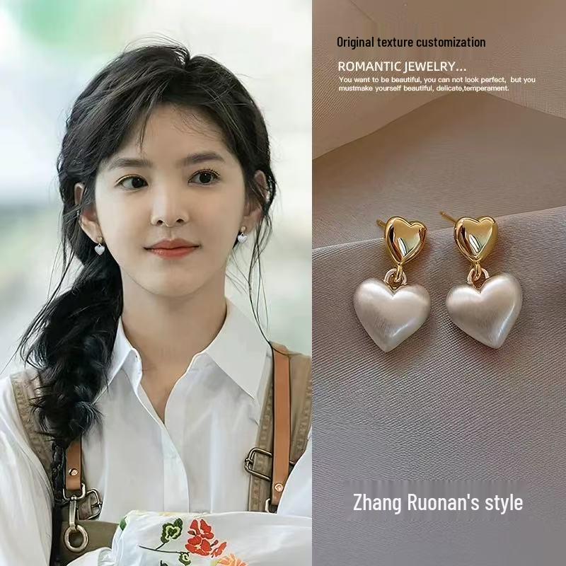 Elegant Butterfly Flower Stud Earrings - S925 Silver Needle, High-End and Versatile for Women