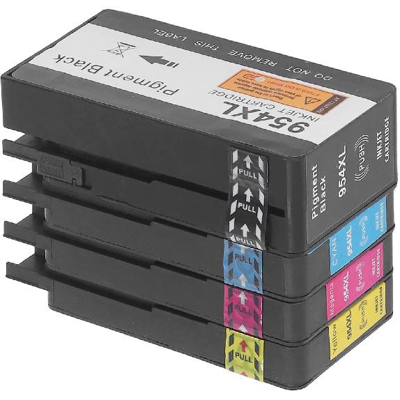 Ink Cartridge, for HP 954 Printer Cartridge with BK C M Y Colors, Printer Ink Cartridge for 7720 7740, for Pro 8210 8710 8720 8730
