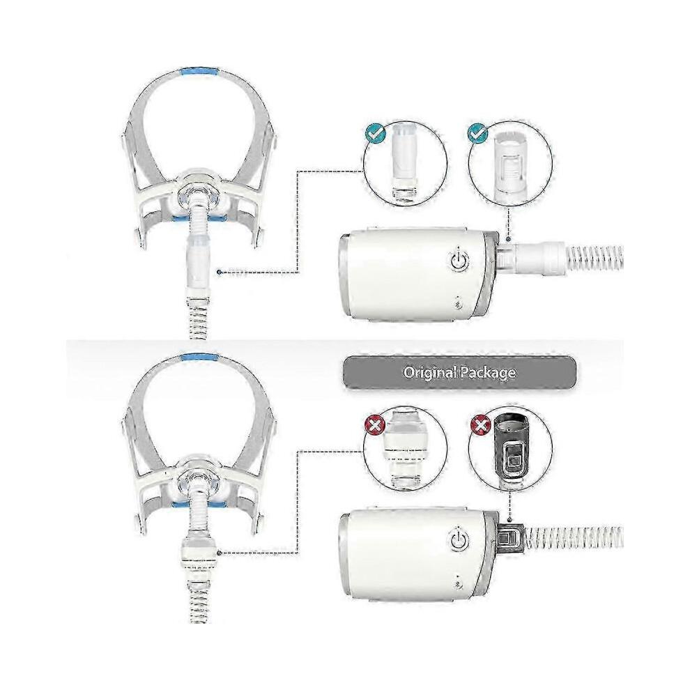 2 Pack AirMini Adapters - Compatible with 15mm & 22mm Hose Diameter for ResMed AirMini CPAP Machine