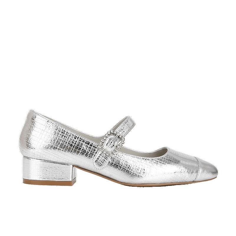 Huizhou women's shoes Mary Jane shoes women's spring and autumn new small leather shoes with thick heels