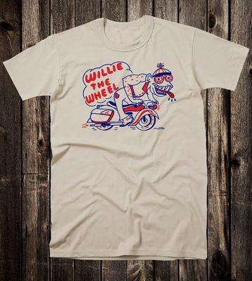 Camiseta Hot Rod Retrô Camiseta Corrida de Arrasto Corrida Arte Estranha Willie A Roda Camiseta Unissex