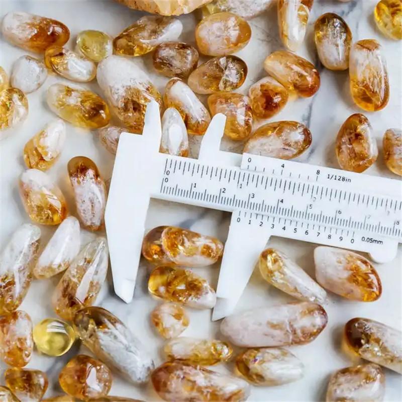 high quality natural healing hand carved palm crystal quartz citrine tumbled stone for home decoration