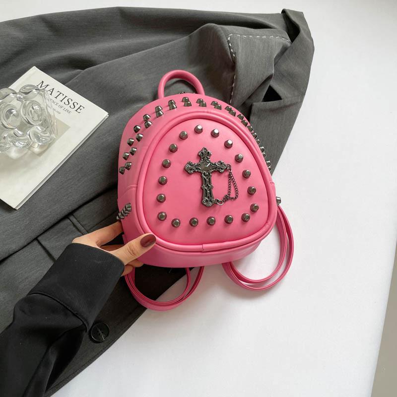 Schultertasche für Damen, Lässig mit Nieten, Damen Mehrzwecktasche