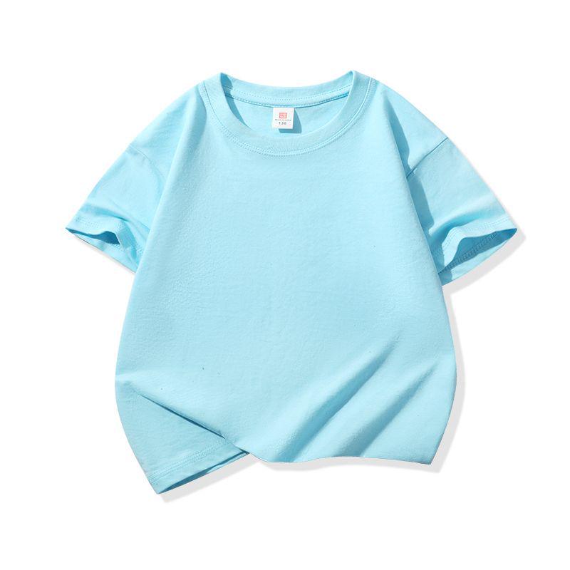 Customizable Kids' Summer Short Sleeve T-shirt with Logo Print
