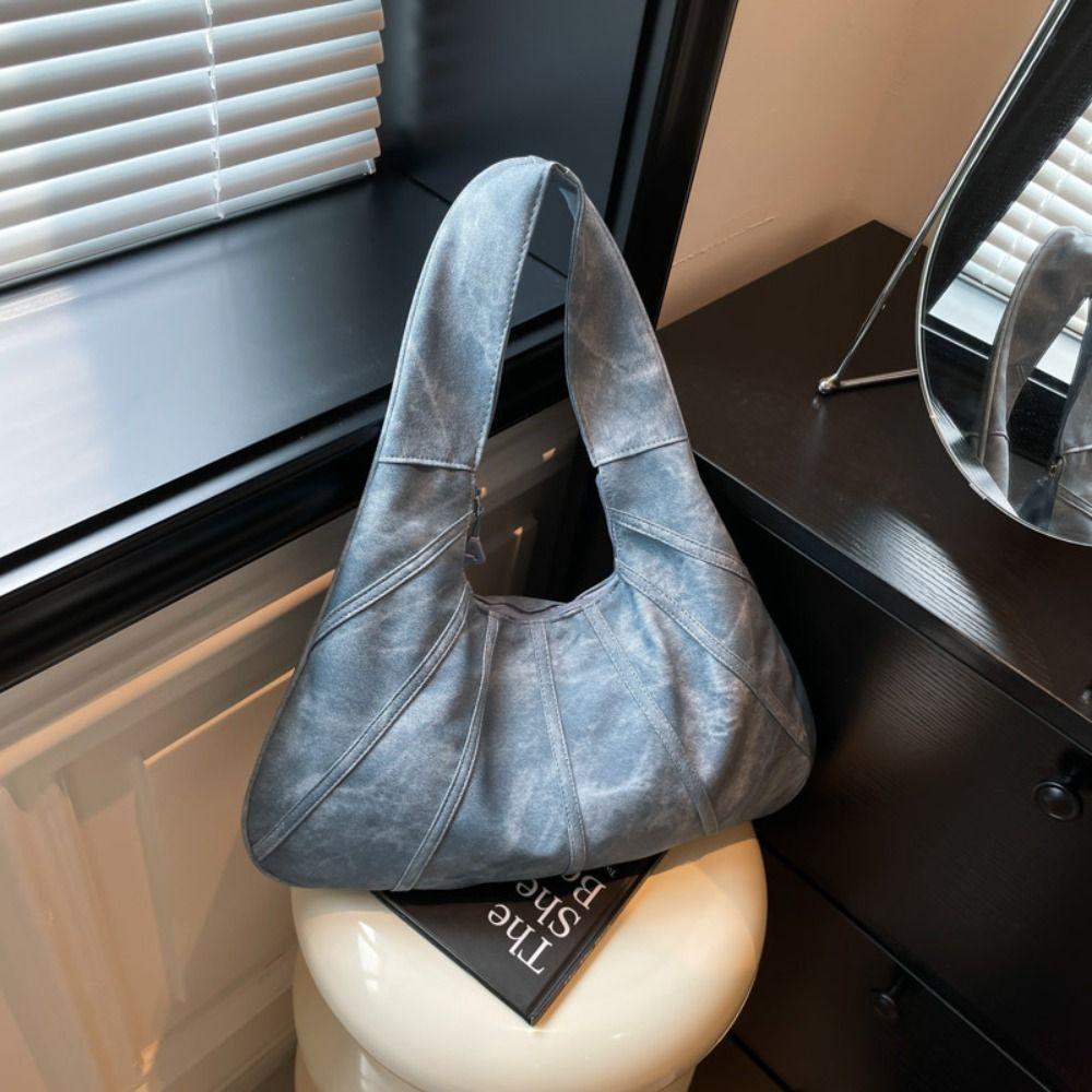 Large Capacity Underarm Bag Shoulder Bag Tote Bag Casual Vintage Hobo Bag  Girls