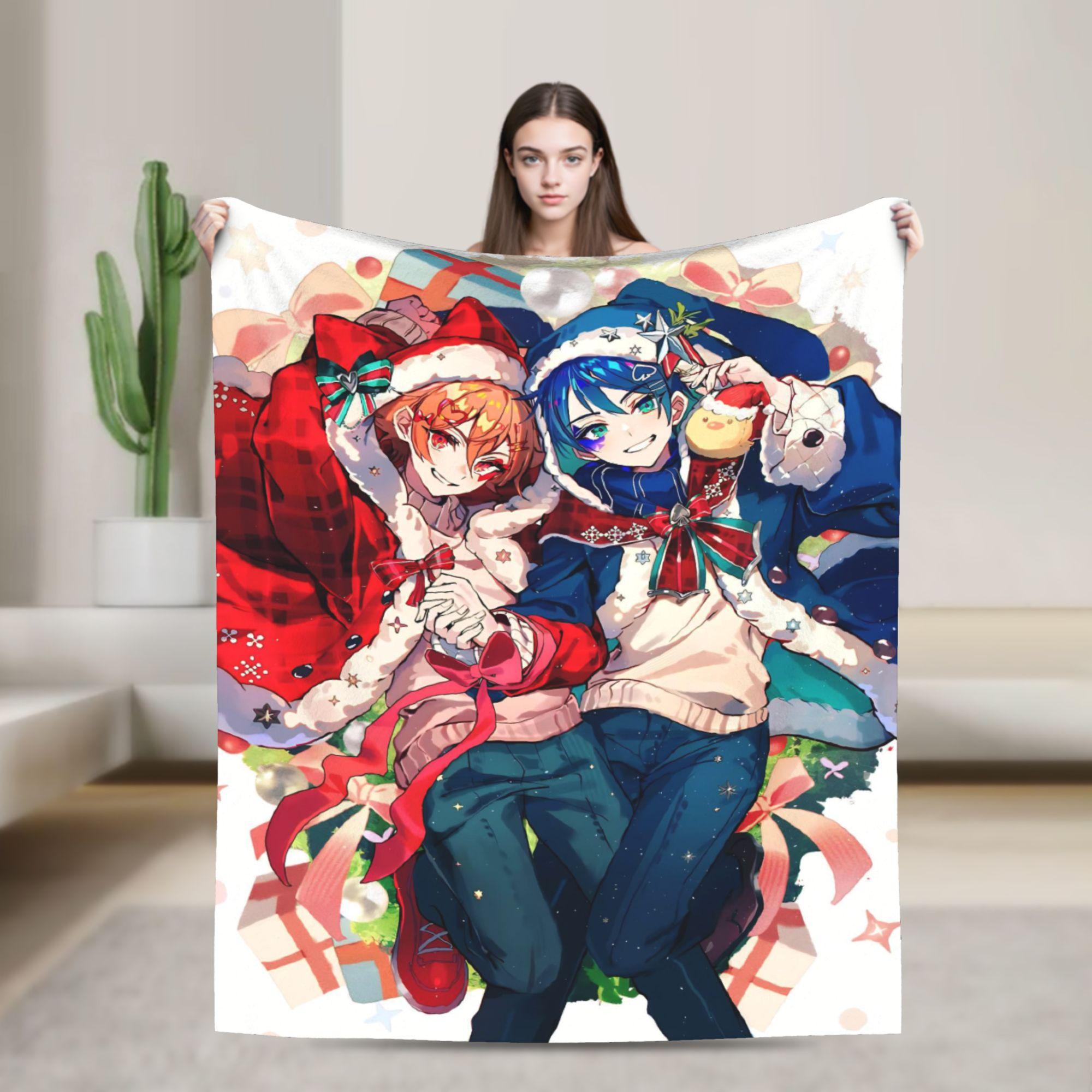 

Одеяло Twisted-Wonderland Маллеус Дракония Мультяшная Игра Фланелевое Потрясающее Теплое Плед для Дома Ресторана Весны Осени 30x40in