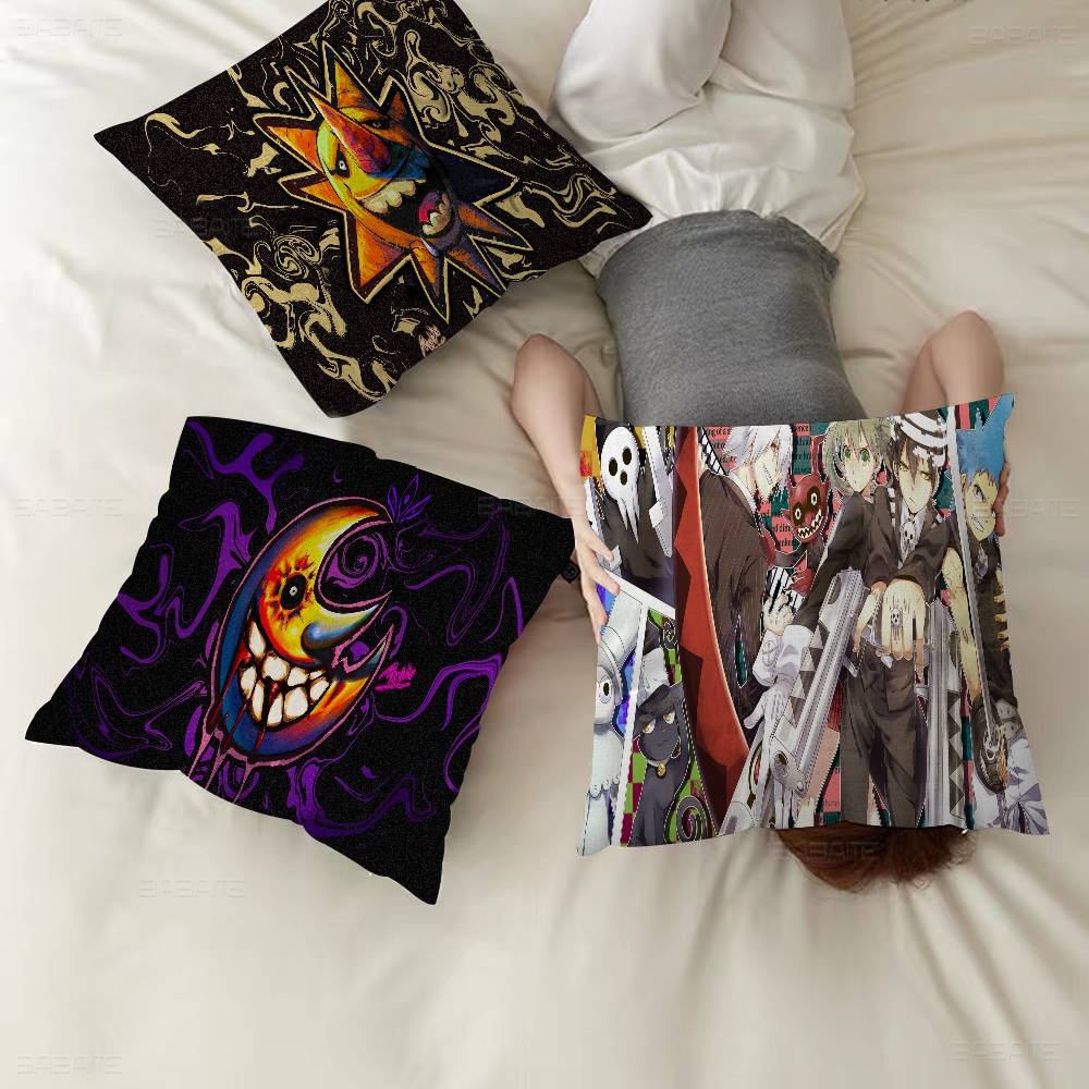 SOUL E-EATER Game Anime Personalized Picture Text Home Decorative Pillows Household Gifts 45x45cm