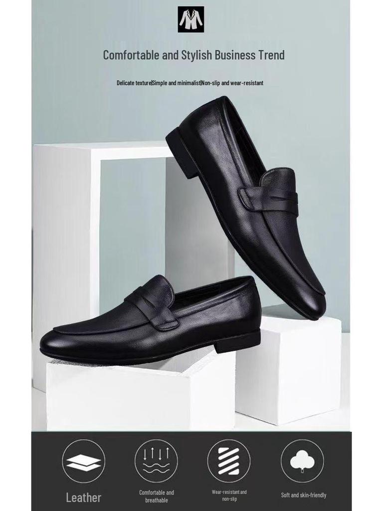 Herren Klassische Leder Slipper Mokassins: Atmungsaktiv, Weiche Sohle, Frühling/Herbst Freizeit- & Formelle Schuhe