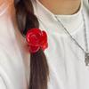 Candy Color Flower Hair Clip Cute Hairpin Small Shark Clip Creative Rose Hair Claw  Daily