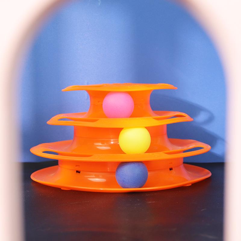 Three-Layer Track Cat Turntable: Educational Self-Entertainment Decompression Toy