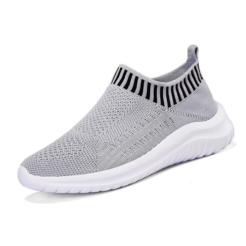 Sneakers buty damskie do chodzenia na co dzień buty dla par oddychające buty do biegania z dzianiny fly-knit zaopatrzenie duży rozmiar nowe skarpetki dziękuję