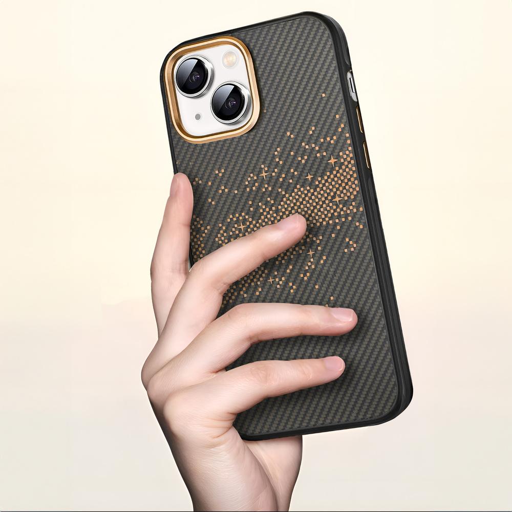 iPhone 15 Case, Milky Way, Gold