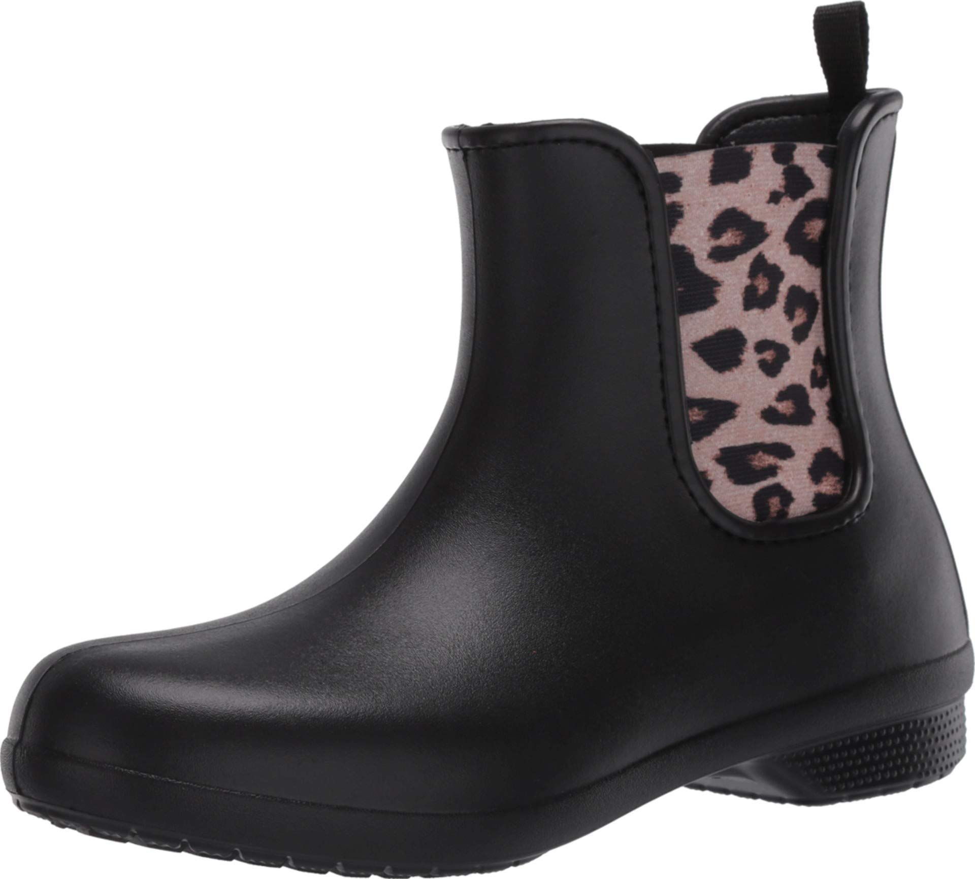 

Crocs Freesail Chelsea Boots, Women s, Leopard Print/Black, Size 21cm
