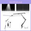 Head Double Desk Lamp With Aluminum Clamp And Usb Power For Beauty Workstations