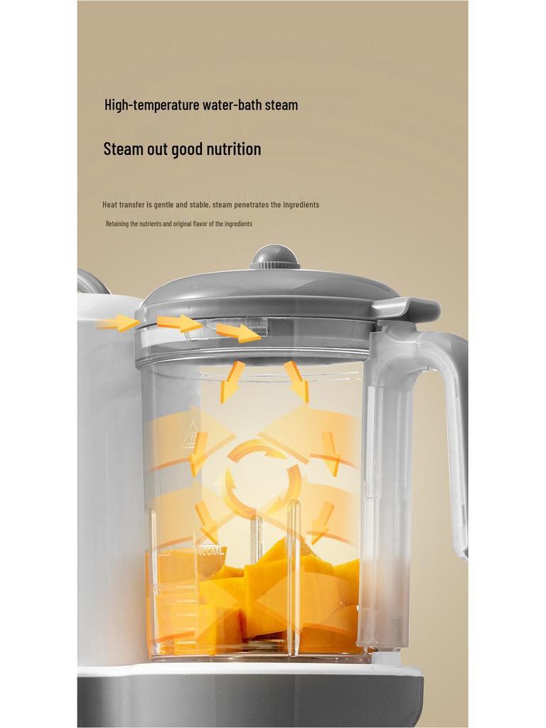 New All-in-One Baby Food Processor: Fully Automatic Blender with Steaming, Cooking, and Timing Functions.