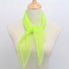 60cm Silk Satin Hair Scarf Chiffon Neckerchief Sunscreen Small Muffler Hijabs Head Neck Shawls Candy Color Square Scarf Soft