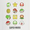 Fine Plus Short Sleeve Super Mario T-Shirt with Icons: Mario, Luigi, Yoshi, and Boo.