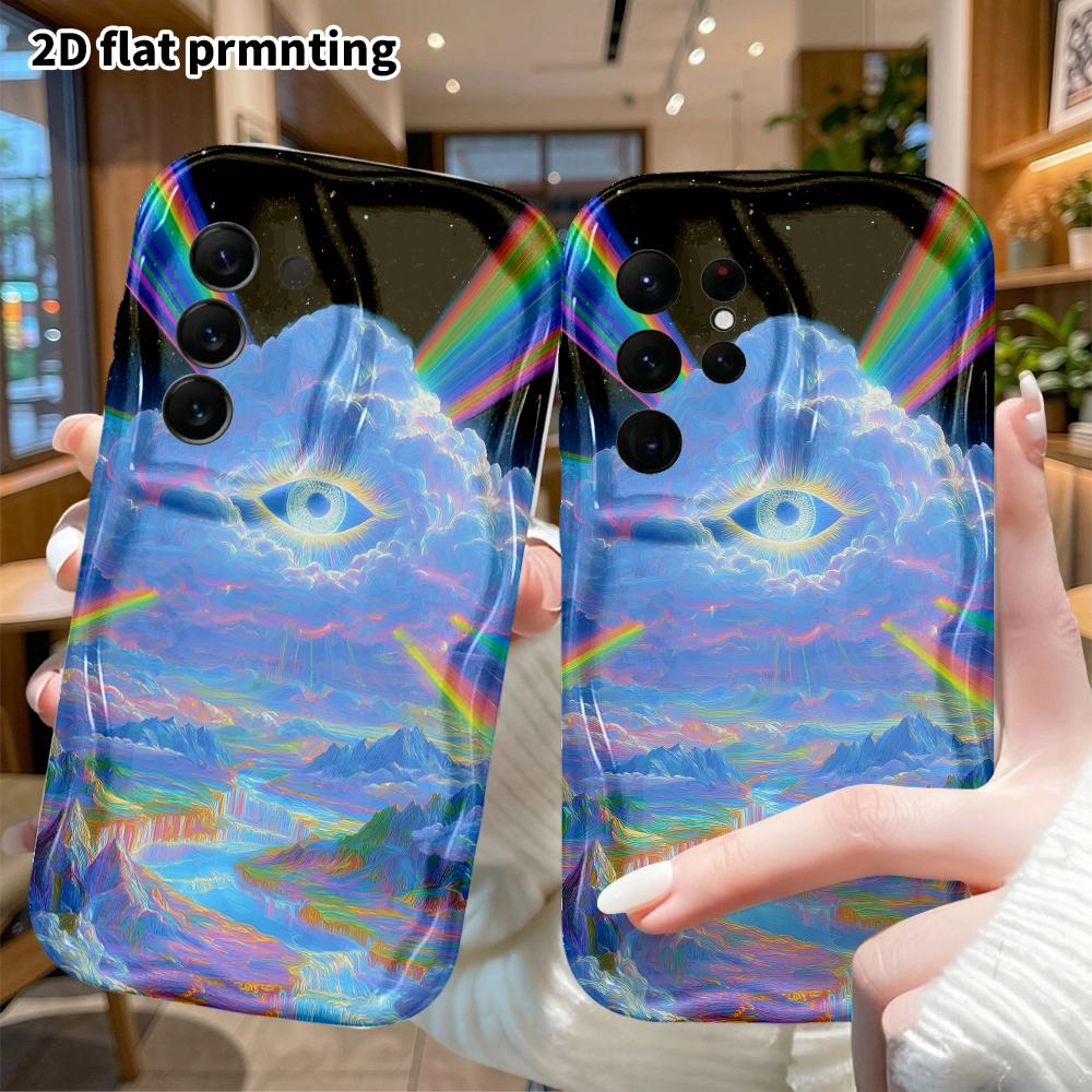 Phone case: 2D flat, suitable for Samsung Galaxy A34 A35 M05 M06 S20 S22 S21 FE Plus 5G protective case, fantasy heaven, perfect Christmas and Hallowe