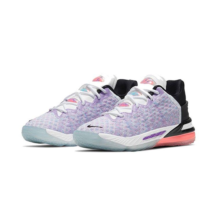 Nike LeBron 18 PS Graffiti Kids Sneakers Multi-Color Black Chlorine-Blue CT4710-900