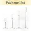 Nordic Minimalism High Footed Glass Candle Holders Romantic Candlelight Dinner Ornament for Wedding Party Table Decoration