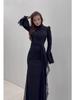 Elegant Spring 2025 Long Sleeve Evening Dress for Women