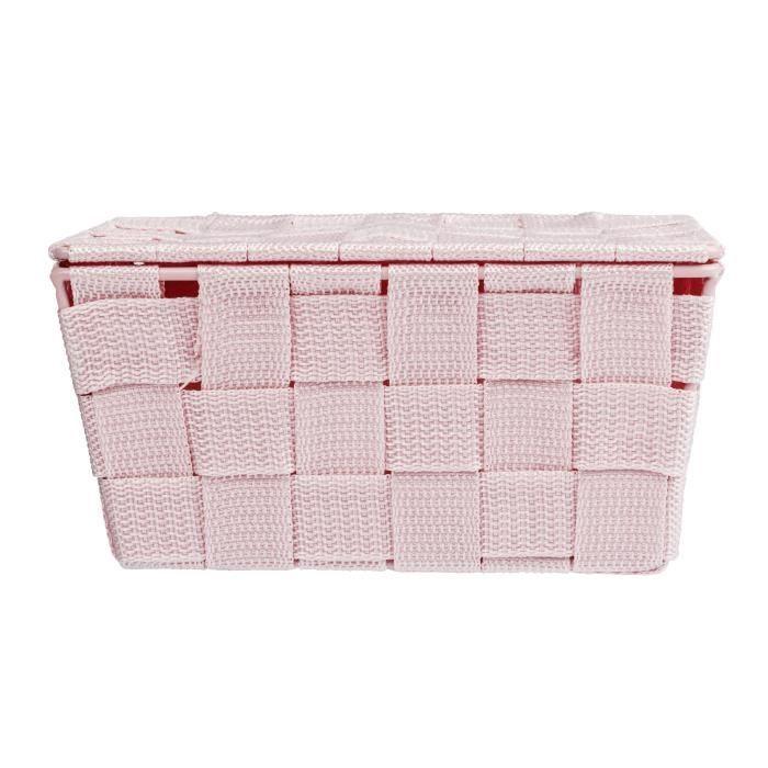 Panier de rangement - wenko - adria - polypropylène - 19x14x10 cm - rose