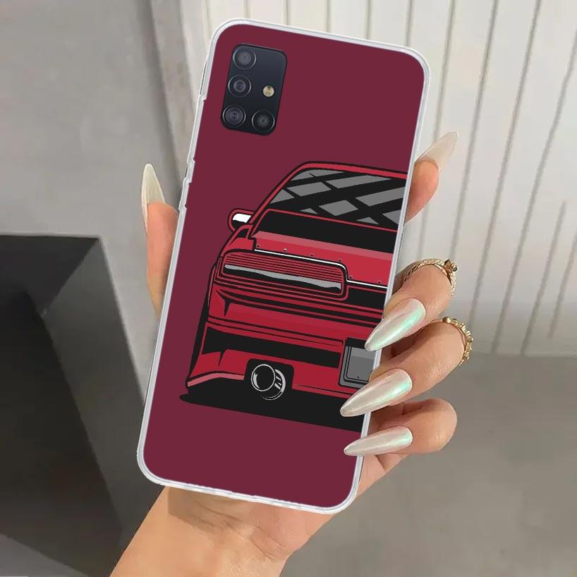 Japan JDM Sports Cars Comic Phone Case for Samsung Galaxy A52 A32 A22 A12 A02S A50S A30S A10S Note 20 Ultra 10 Plus S10 A31 A20