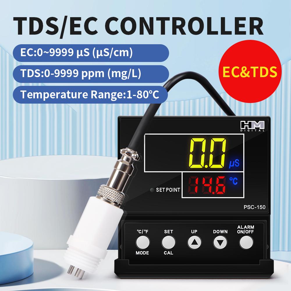 

PSC154/PSC150 Water Quality Monitor HM Digital EC TDS Online Controller Industrial Water Analyzer for Aquaculture Drinking Water
