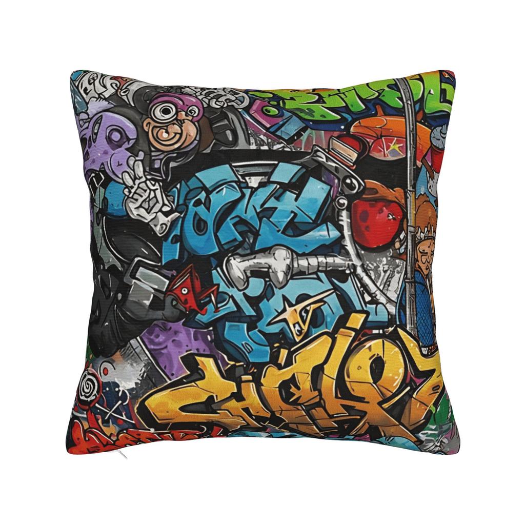 Pillow Cover Cartoon Cute Doodle Fashion Pillow Case For Sofa Couch Bed Living Room Pillowcases