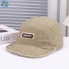 European and American fashion solid color simple and versatile niche cap sticker embroidery with skateboard breathable baseball cap