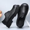 Fashion Derby men's leather shoes high-quality British Minimalist style Office and groom's wedding Black shoes dress Lace up suit