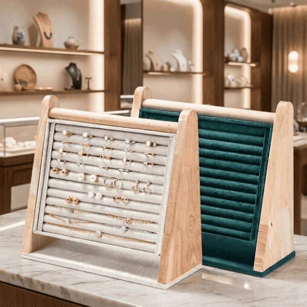 High-end Necklace Ring Holder Multi-Tier Jewelry Display Stand Earring Organizer  Boutique Showcase