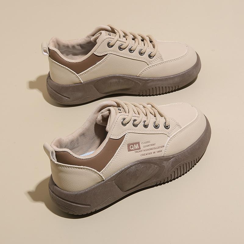 XQ5801 new 2025 autumn casual board shoes platform heightening shoes Korean version of sports women's shoes student street shooting trendy shoes