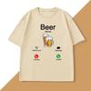 Beer Is Calling Design Tshirt Stylish Trendy Tee Shirt Funny Cotton Short Sleeve Graphic T Shirts Unisexs WOMEN Designer Clothing