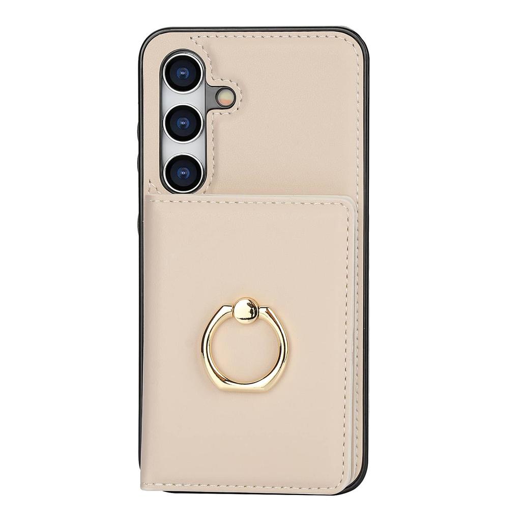 Brieftaschen-Hülle mit Kartenhalter, 360° drehbarer Ring-Ständer, Magnetverschluss für Samsung Galaxy A55/A35/A25/A12/A15/A54/A14/A73/A53