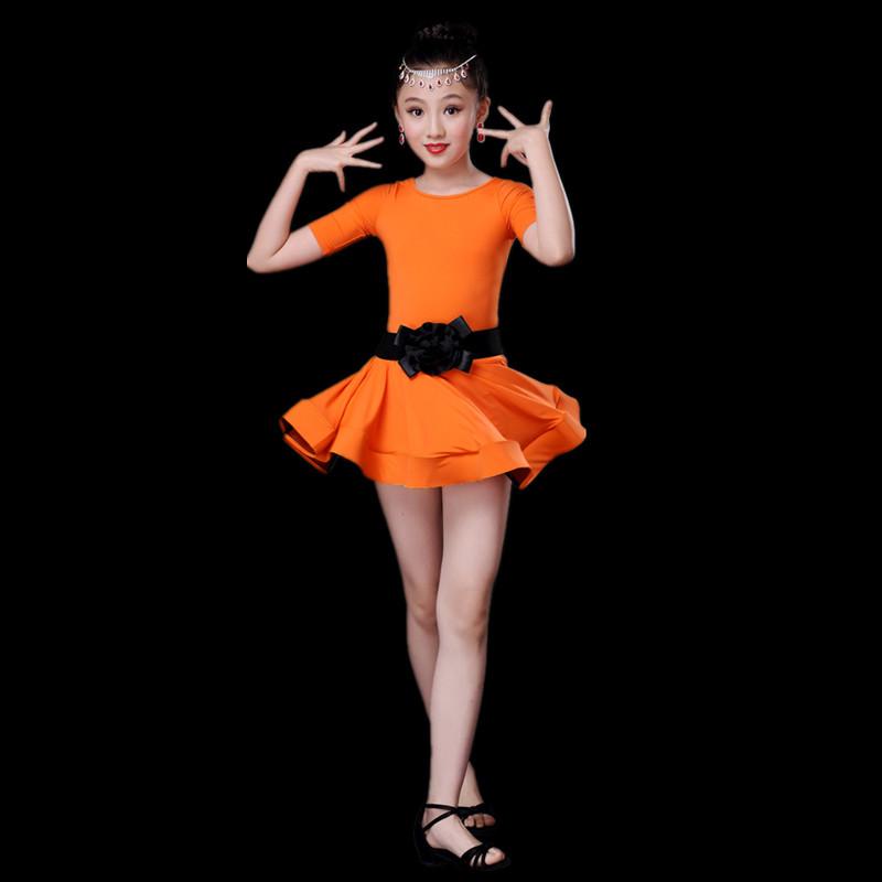 Girls' Tassel Latin Dance Dress - Kids Practice & Performance Summer Costume