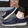 Fashion Canvas Loafers For Men Comfortable Lightweight Breathable Men'S Casual Shoes Flat Slip-On Driving Shoes Man Big Size 47