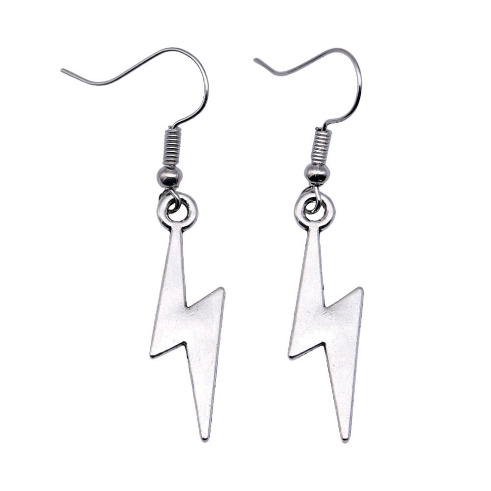 Matte Crescent Moon Dangle Earrings Sun Minimalist Gothic Lunar Drop Earrings Dark Celestial Jewelry