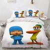 3D Print P-POCOYOS Kawaii Cartoon Bedding Set,Duvet Cover Bed Set Quilt Cover Pillowcase,King Queen Twin Size Boys Girls Adults