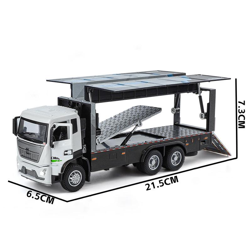 1/32 Alloy Truck Car Model Container Truck Container Engineering Transport Vehicle Children's Sound and Light Toy Car Gift