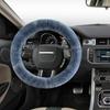 1Pcs Universal Car Steering Wheel Cover Plush Warm Fluffy Fuzzy Interior Accessories For Winter Women Girl Men Boy 35-43 Cm