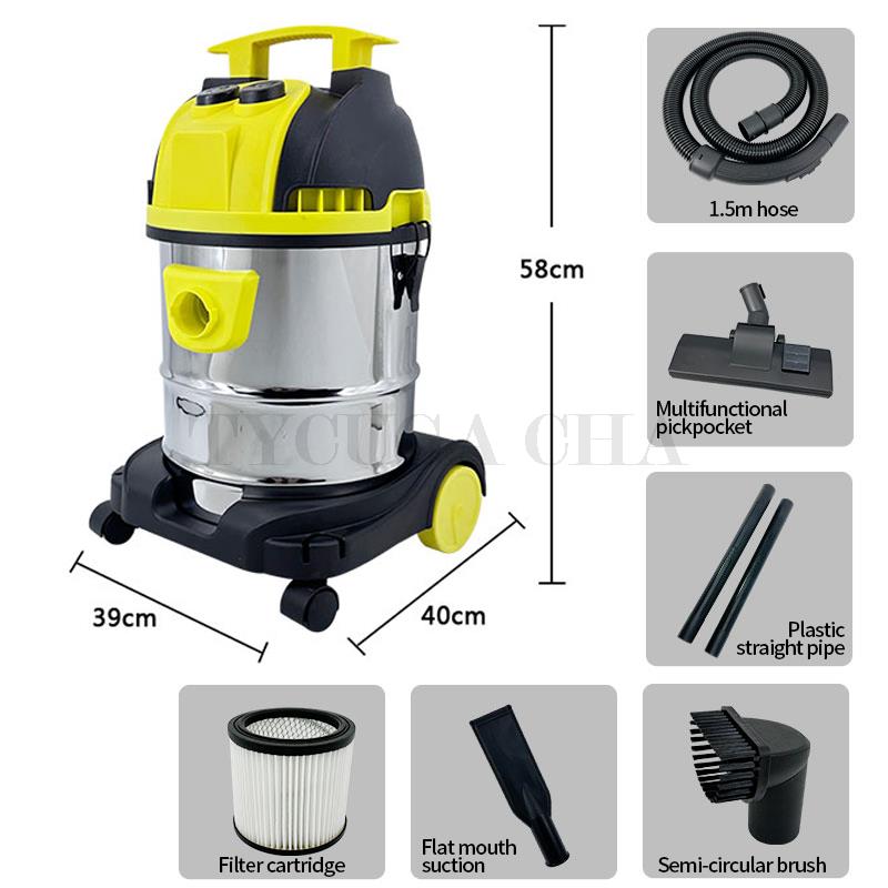 1600W 20L Multifunctional High-Power Vacuum Cleaner Blow Wet-Dry Three Use Suction Cleaner for Home Car Commercial Industry Wash