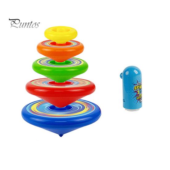 Fidget Kreisel 1 Stück/1 Set Kreisel Spielzeug mit Werfer Taschenformat Mehrschichtig Rotierend Fliegend Interaktiv Klassische Spielzeuge Jungen Mädchen Stapeln Party