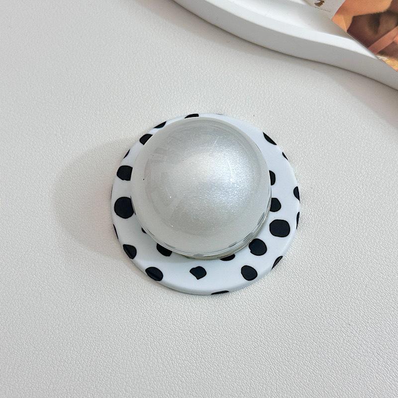 Korean 3D Silver Floral Magnetic Phone Holder for MagSafe - Strong Desktop Grip