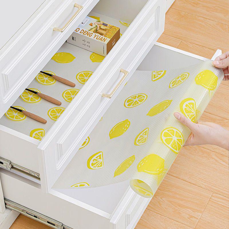 Waterproof Oil-Proof Cabinet Mat - Dustproof, Moisture-Resistant Sticker for Kitchen, Wardrobe, or Shoe Cabinet.