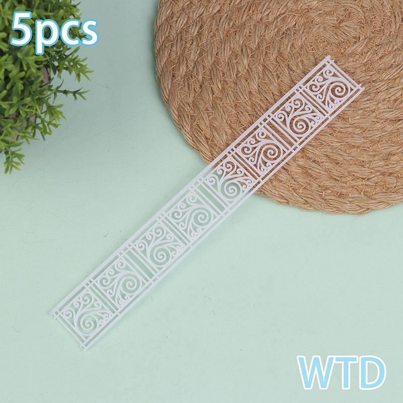 

5 шт. Пластиковые ограждения, черно-белые, архитектурная модель ограждения, песочный стол, ландшафтные перила, сделай сам, настенная модель ограждения