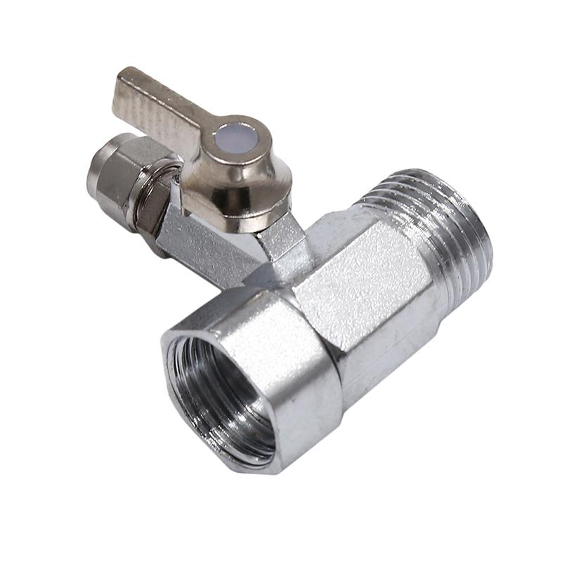 Water Inlet Tee Two-piece Universal Joint Integrated Water Inlet Tee Ball Valve Switch Faucet Joint Water Purifier Accessories